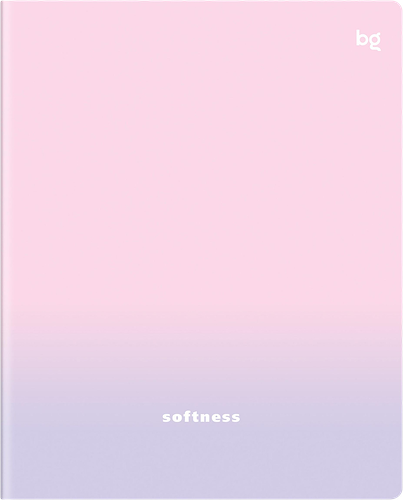 Тетрадь BG Дыхание цвета 80 л, А5, клетка, soft-touch ламинация, 1 шт. в ассортименте