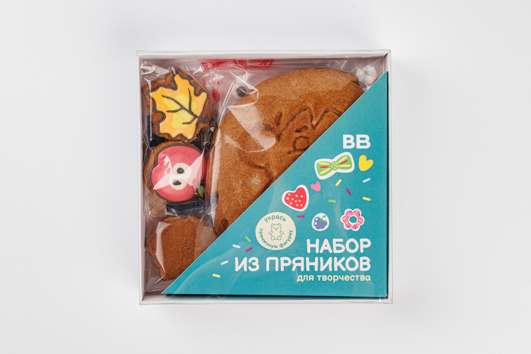 

Набор ВкусВилл из пряников Ежик для творчества 200 г