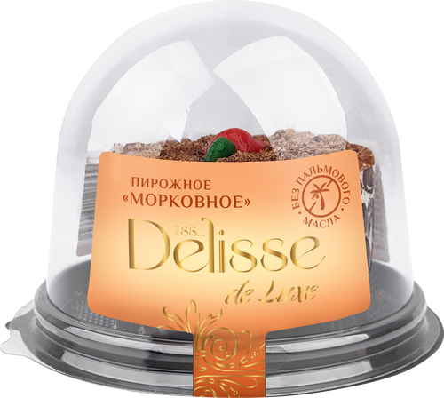 

Пирожное Delisse De Luxe Морковное 110 г