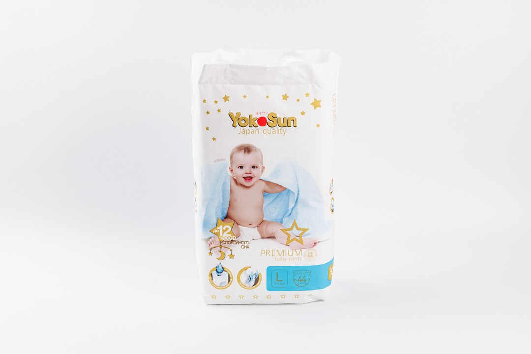 

Подгузники-трусики YokoSun Premium размер L 9-14 кг 44 шт.