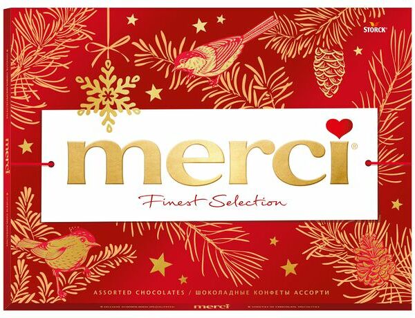 Шоколадные конфеты Merci Ассорти Storck 675 г