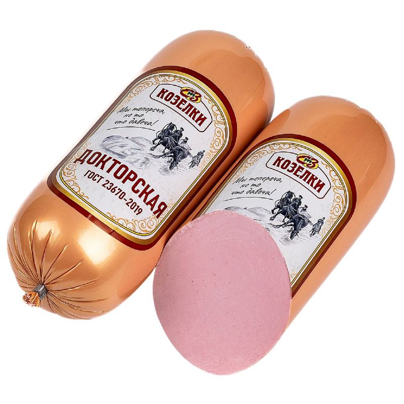 

Колбаса вареная Козелки Докторская ГОСТ весовая