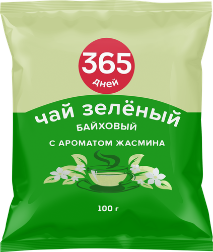 

Чай зеленый Китайский 365 Дней с ароматом жасмина