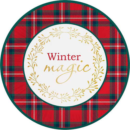 Тарелки бумажные ND Play Красная клетка 23 см 6 шт.