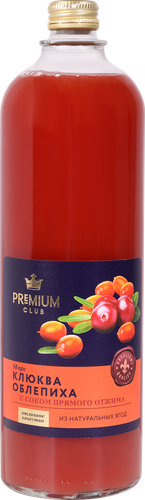 

Морс Premium Club Клюква-Облепиха 0.98 л