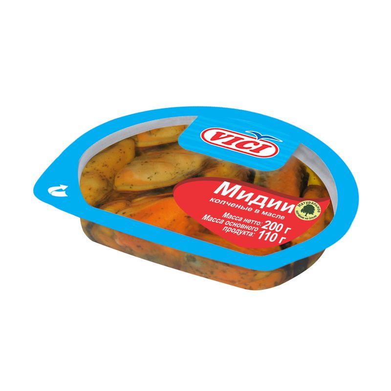 

Мидии в масле Vici копченые 200 г