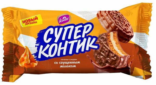 Печенье-сэндвич Супер-Контик Сгущенное Молоко 100 г
