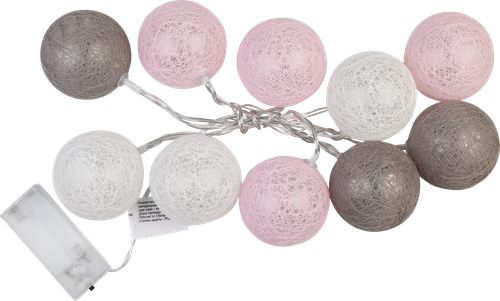 

Электрогирлянда Homeclub Хлопковые шары d=5см, 10LED-ламп Арт. LTAL2182
