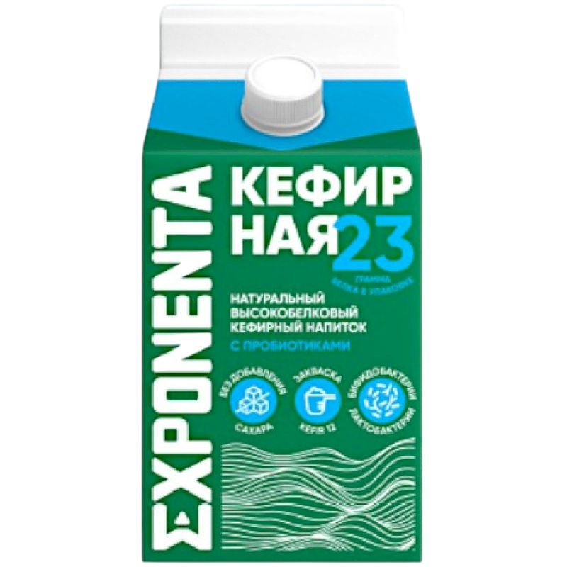 

Напиток кефирный кисломолочный обезжиренный Exponenta кефирная 450 г