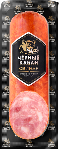 

Колбаса Черный кабан Свиная варено-копченая 290 г