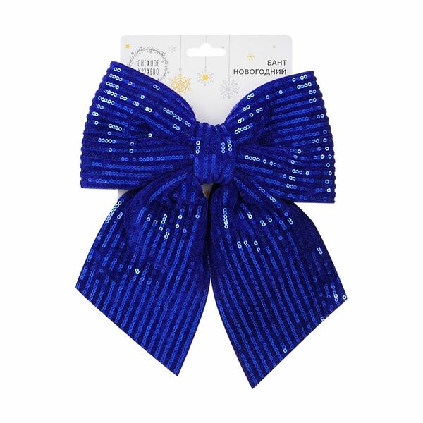 Бант новогодний, Снежное кружево, в ассортименте