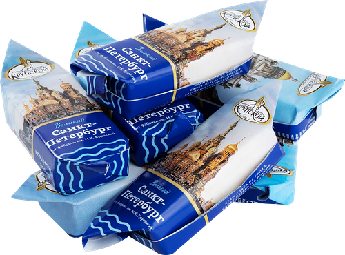 Конфеты Фабрика имени Крупской Великий Санкт-Петербург глазированные вес