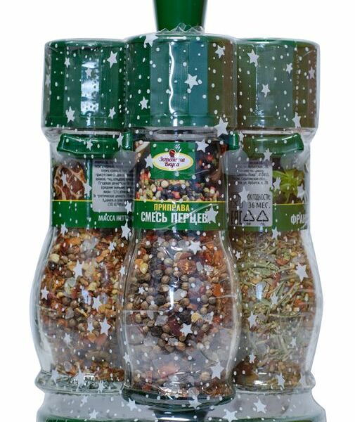 Набор из 4 мельниц со специями 