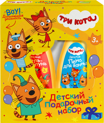 

Подарочный набор Три кота: Гель-шампунь + пена для ванны 573 г
