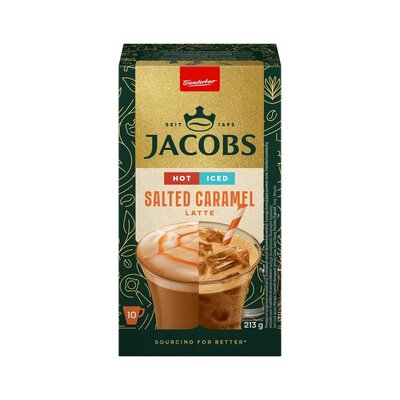 Напиток кофейный раствор Jacobs Айс Латте Солтед Карамель со вк соленой карамели 10*21,3г