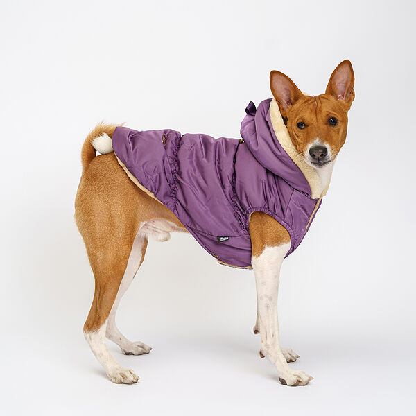 Куртка Rurri с капюшоном для собак L сиреневый