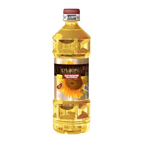 Масло подсолнечное Кубаночка нерафинированное 500 мл
