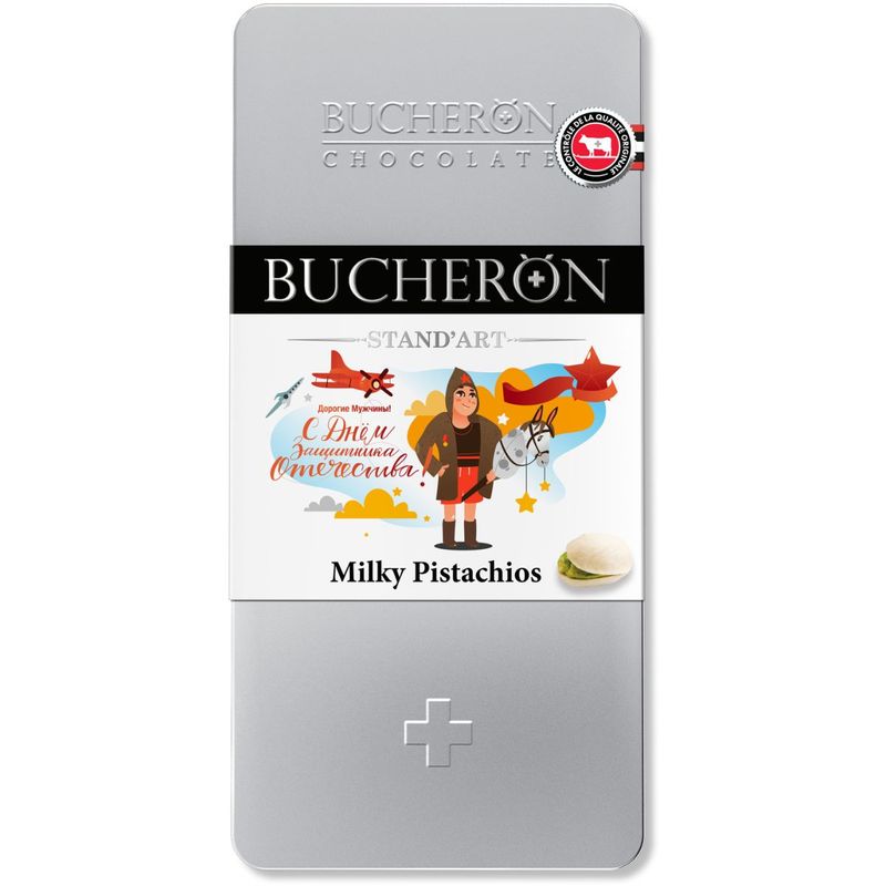 

Шоколад молочный Bucheron с фисташками 100 г