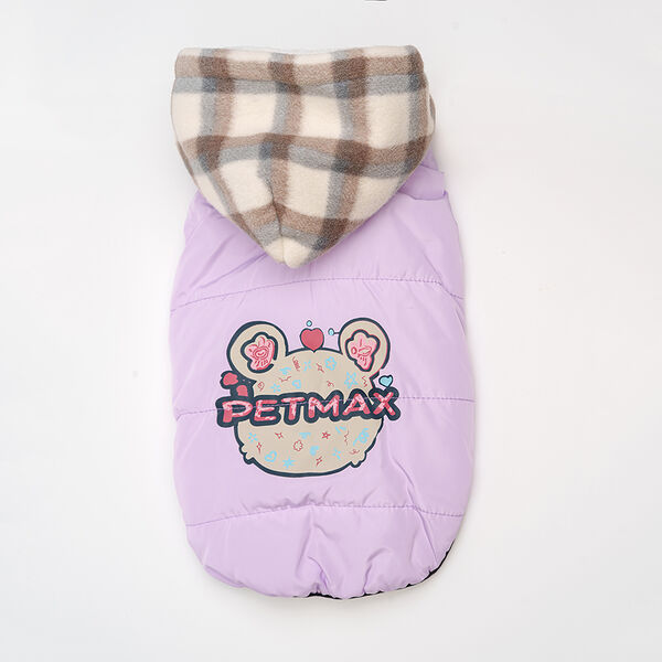 Куртка сиреневая Petmax с капюшоном M
