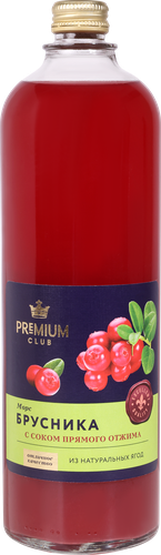 

Морс Premium Club Брусничный 1 л