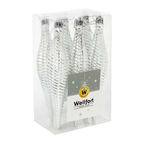 Набор Новогодних украшений Wellfort Сосульки цвет в ассортименте