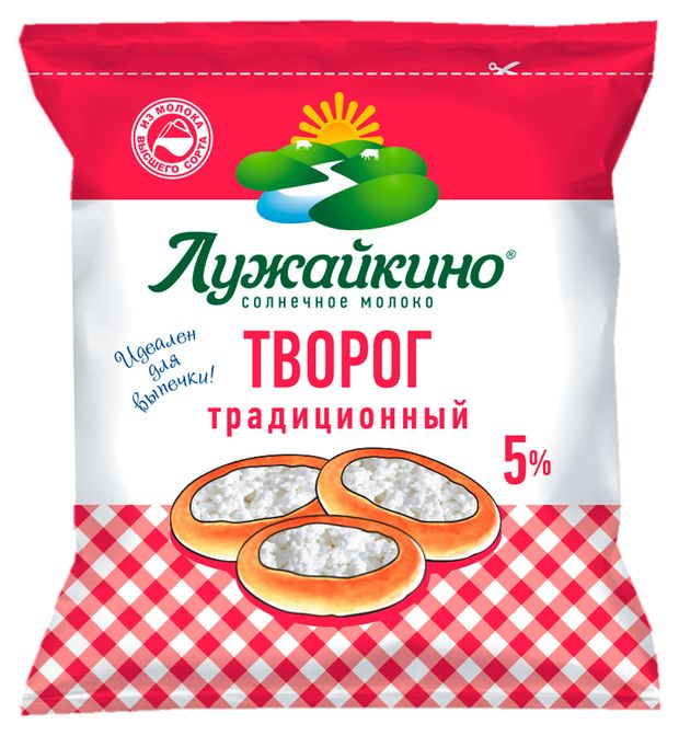 

Творог Лужайкино Традиционный 5%, без змж, 450 г