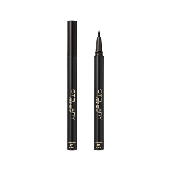 Подводка для глаз Stellary Wild Eyeliner с аппликатором кистью 01 Black
