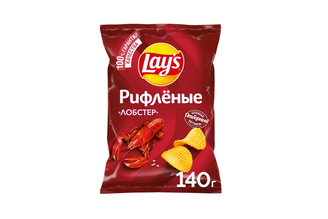 

Картофельные чипсы Lay's Рифленые Лобстер 140 г