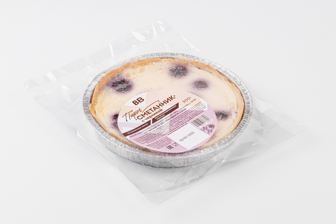 

Пирог Сметанник с черникой 300 г