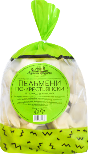 

Пельмени Лядовские продукты По-крестьянски 900 г