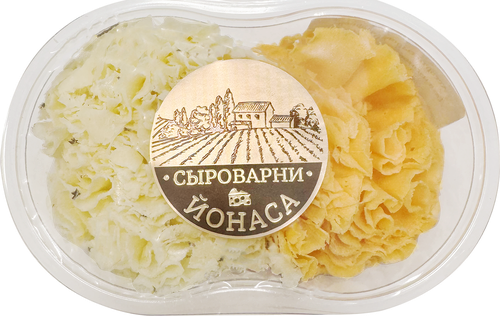 

Сыр полутвердый Сыроварни Йонаса Санфьор Ассорти бзмж 70 г