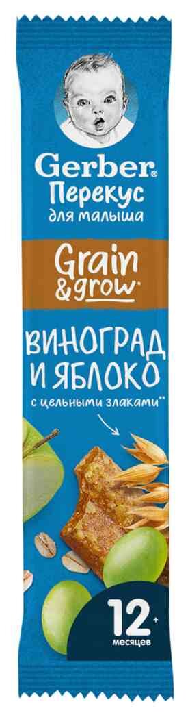 

Батончик фруктово-злаковый Gerber Grain&Grow Виноград-яблоко 25 г