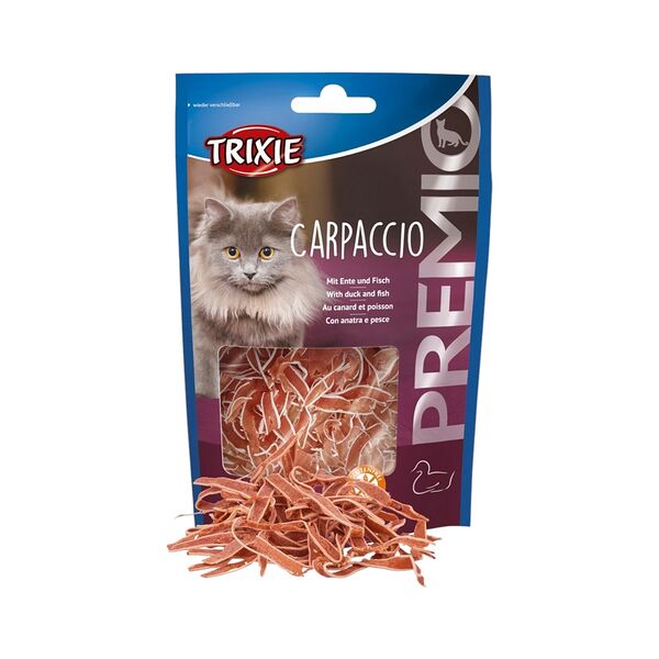 Лакомство д/кошек TRIXIE PREMIO карпаччо из утки и белой рыбы, без глют и сахара 20г