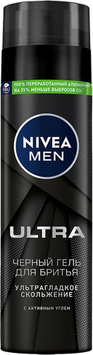 

Гель для бритья Nivea Men Ultra с Активным Углем 200 мл