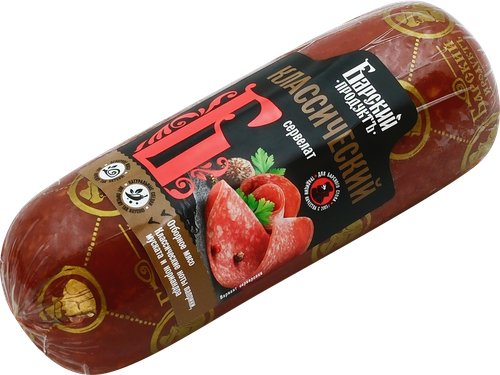

Сервелат Барский продукт Классический полукопченый 400 г
