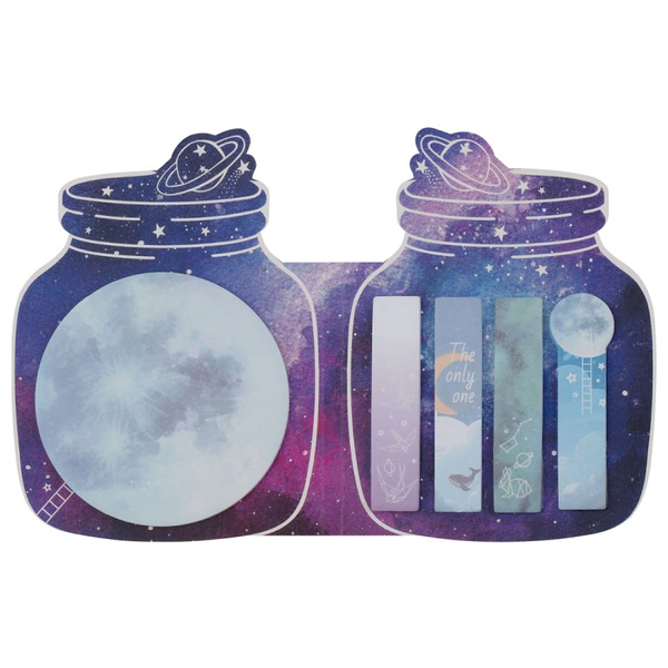 Флажки-закладки Meshu Universe и самоклеящиеся блоки в наборе 20 л х 5 цветов