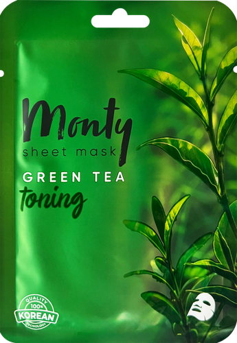 

Маска тканевая Monty Tencel Зеленый чай тонизирующая 25 мл