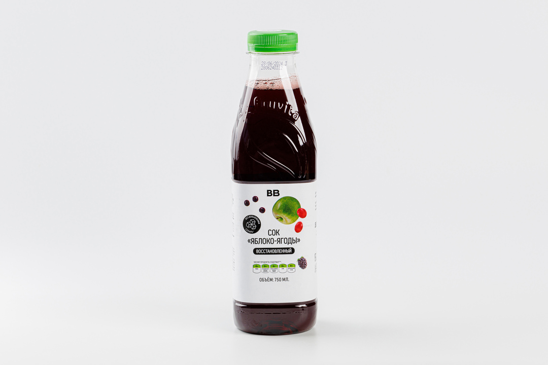 

Сок Яблоко-ягоды восстановленный 750 мл