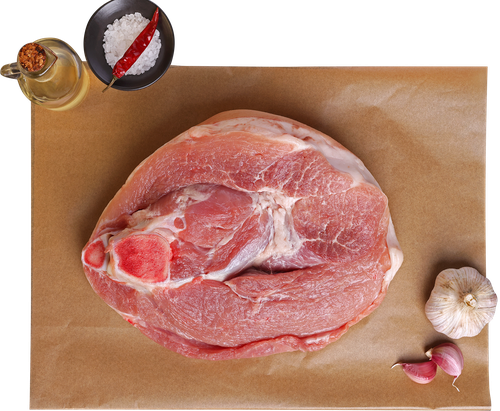 

Свинина окорок на кости полуфабрикат охлажденный до 2.3 кг