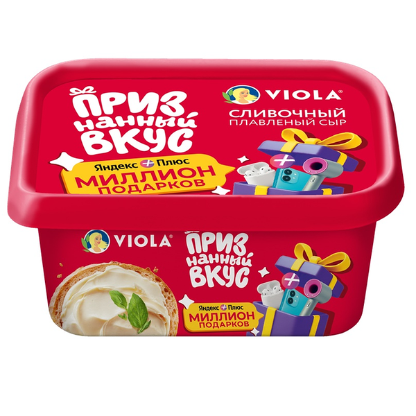 Сыр плавленый Viola Сливочный 50% 400 г