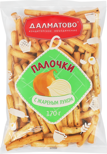 

Хлебные палочки Далматово с луком 170 г