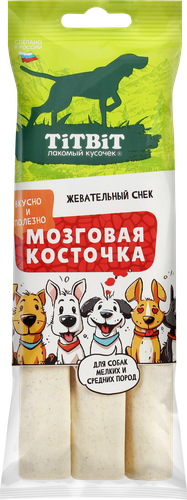 

Жевательный снек Titbit Мозговая косточка для собак мелких и средних пород 95 г