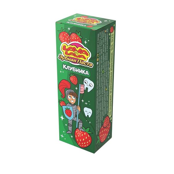 Зубная паста детская Лава-Лава вкус клубники,  50мл