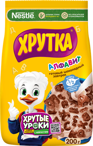 

Готовый завтрак Хрутка Алфавит шоколад 200 г