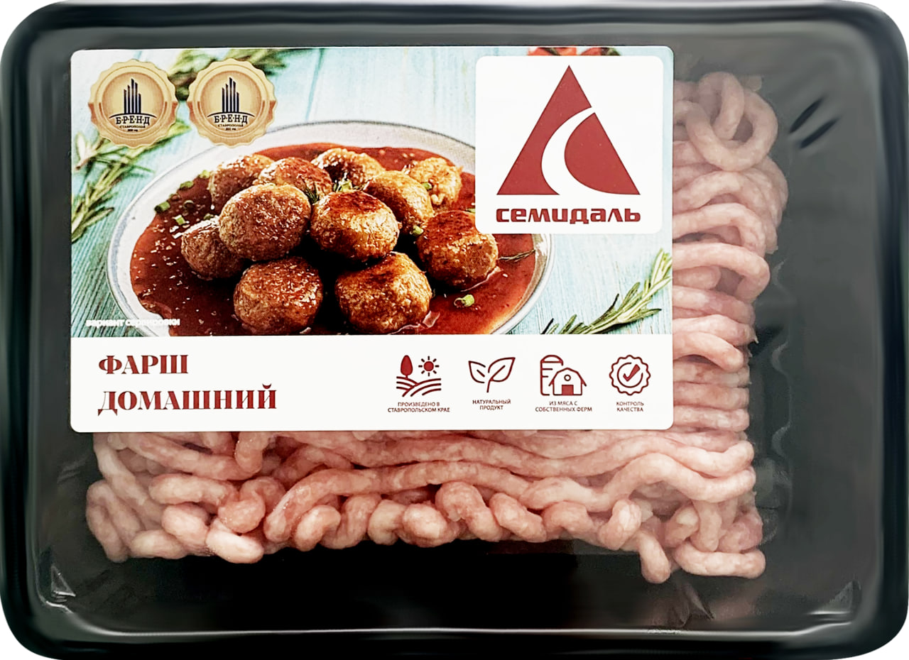 

Фарш Семидаль Домашний категория Б 400 г