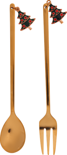 

Десертная пара Homeclub Winter magic нержавеющая сталь 2 шт. дизайн в ассортименте