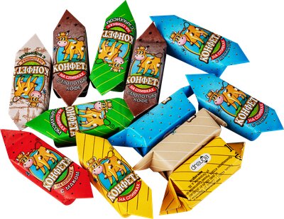 Конфеты Волгир Сливочная помадка (Cream Fudge) Ассорти на сливках вес