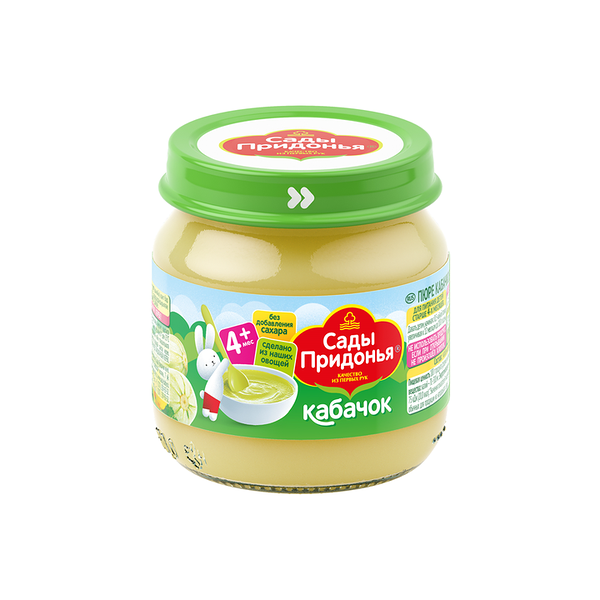 Пюре овощное Сады Придонья кабачок с 4 месяцев 80 г