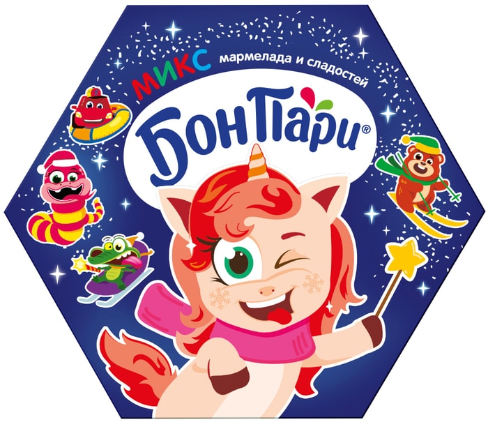 

Подарок новогодний Бон Пари и веселая компания 376 г