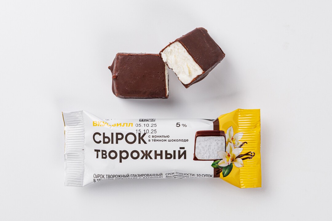 

Сырок творожный с ванилью в темном шоколаде 5% 40 г